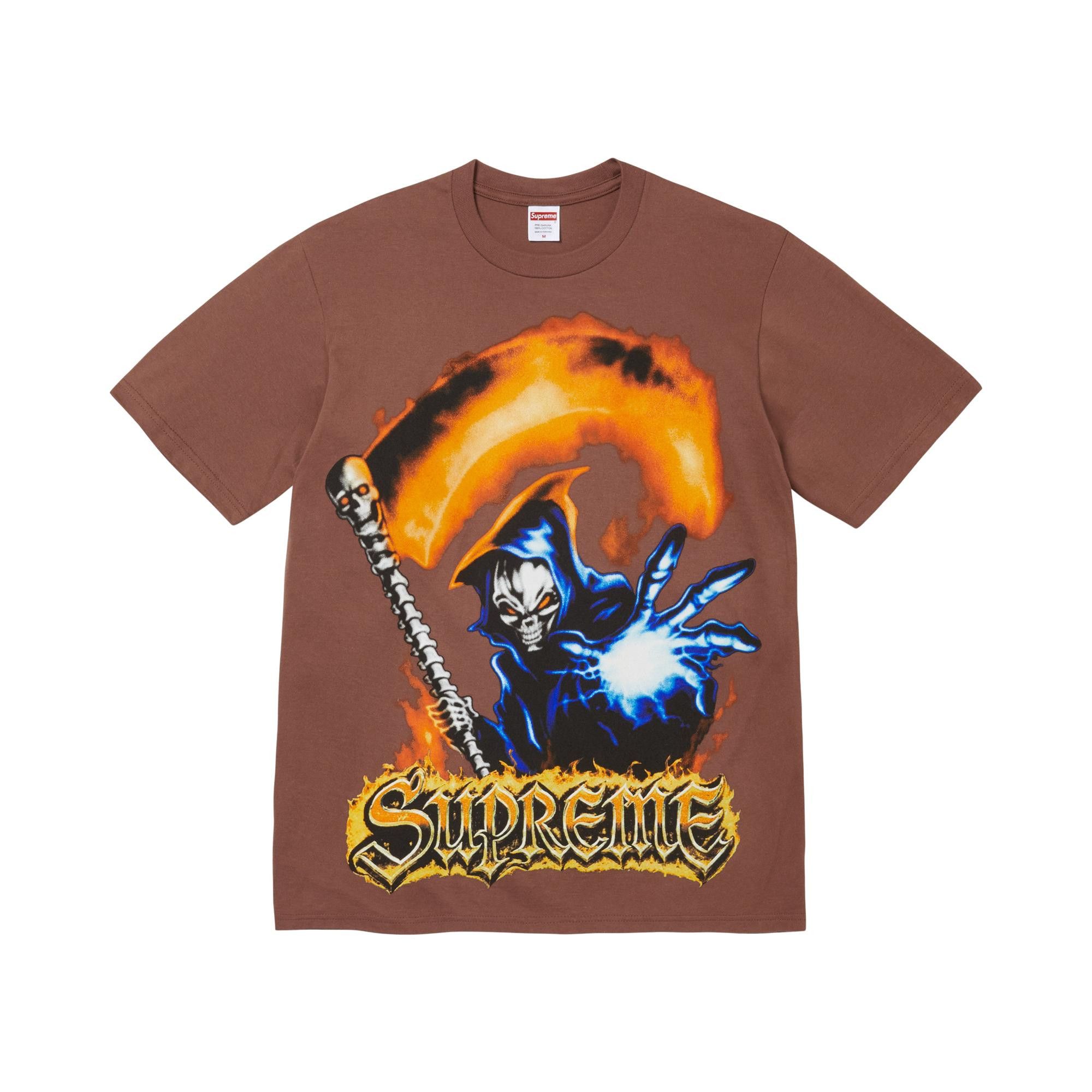 Buy Supreme Grim Reaper Tee 'Brown' - SS26T68 BROWN | GOAT