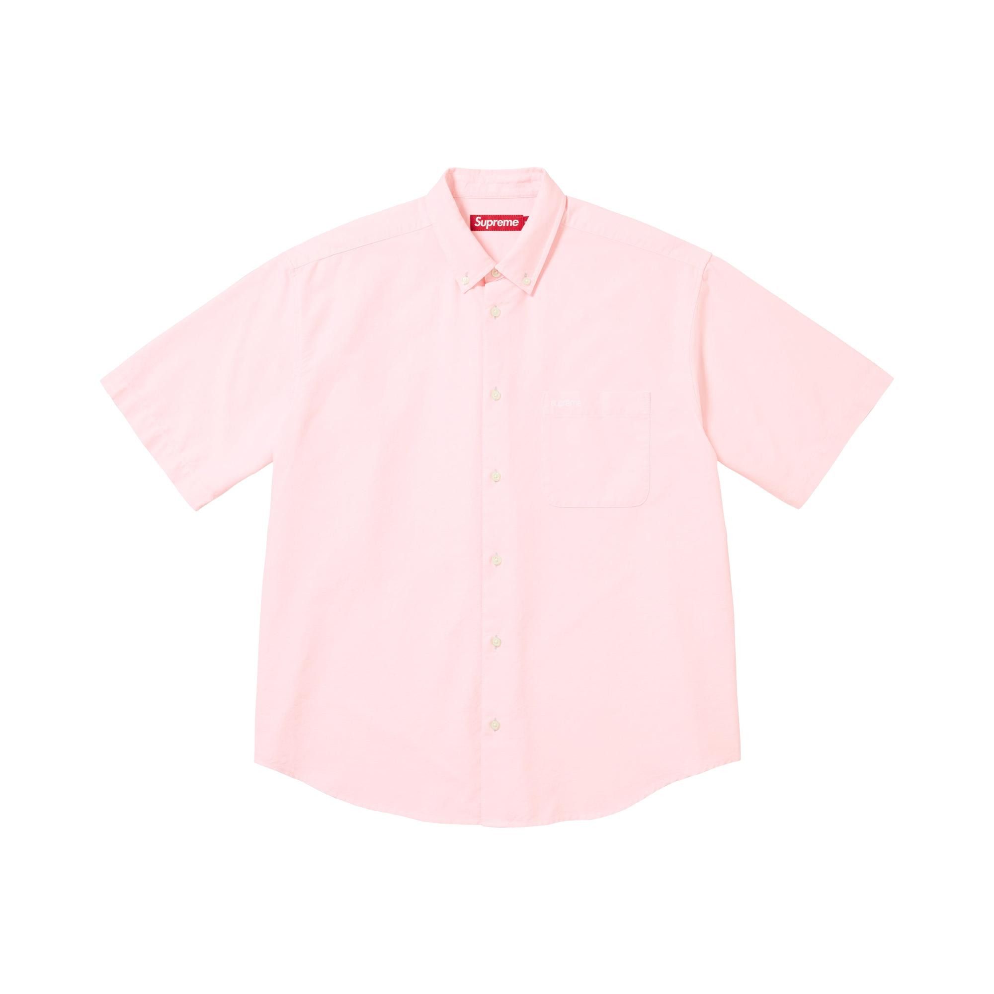 Buy Supreme Loose Fit Oxford Short-Sleeve Shirt 'Pink' - SS26S1