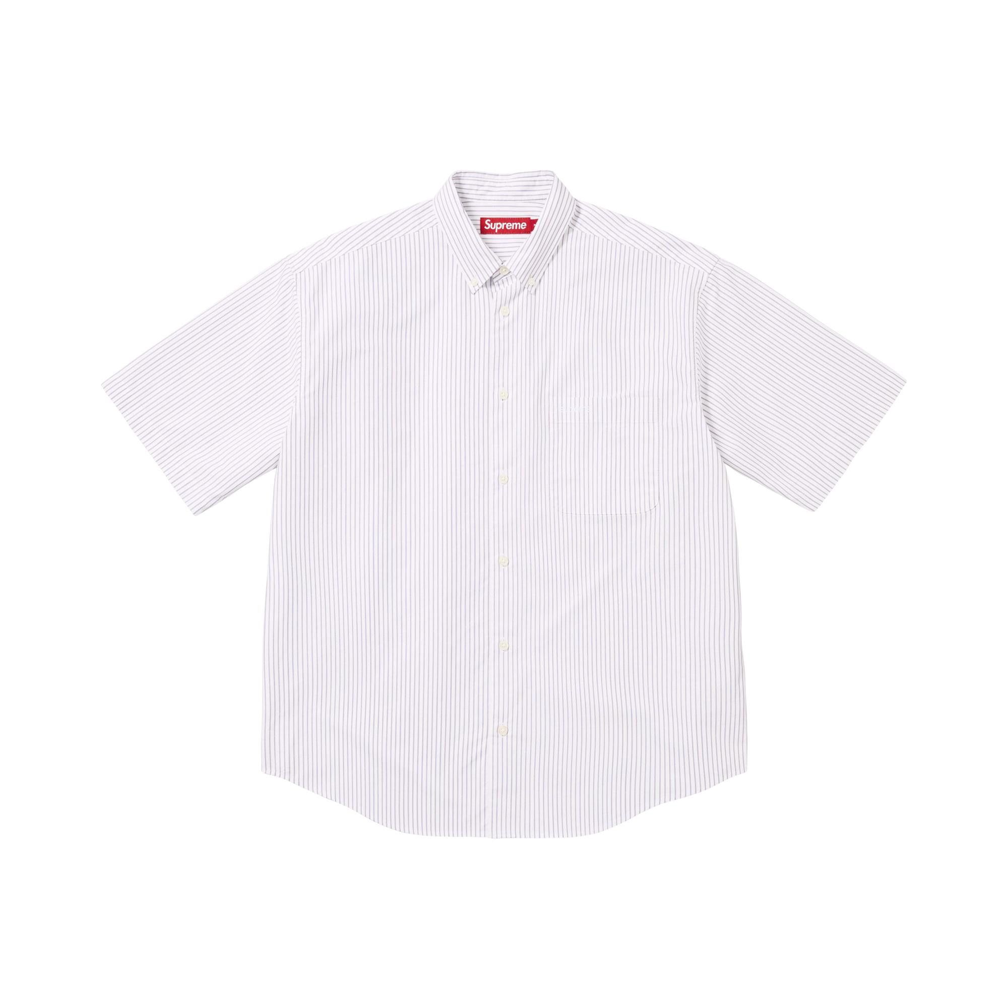 Buy Supreme Loose Fit Oxford Short-Sleeve Shirt 'Stripe' - SS26S1