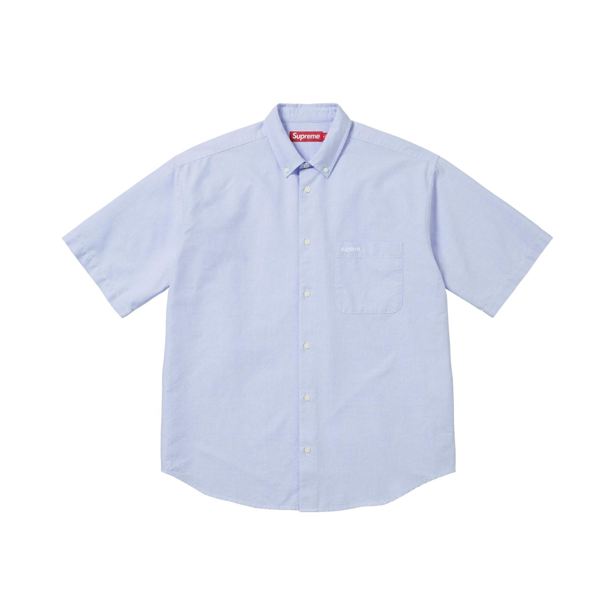Buy Supreme Loose Fit Oxford Short-Sleeve Shirt 'Light Blue