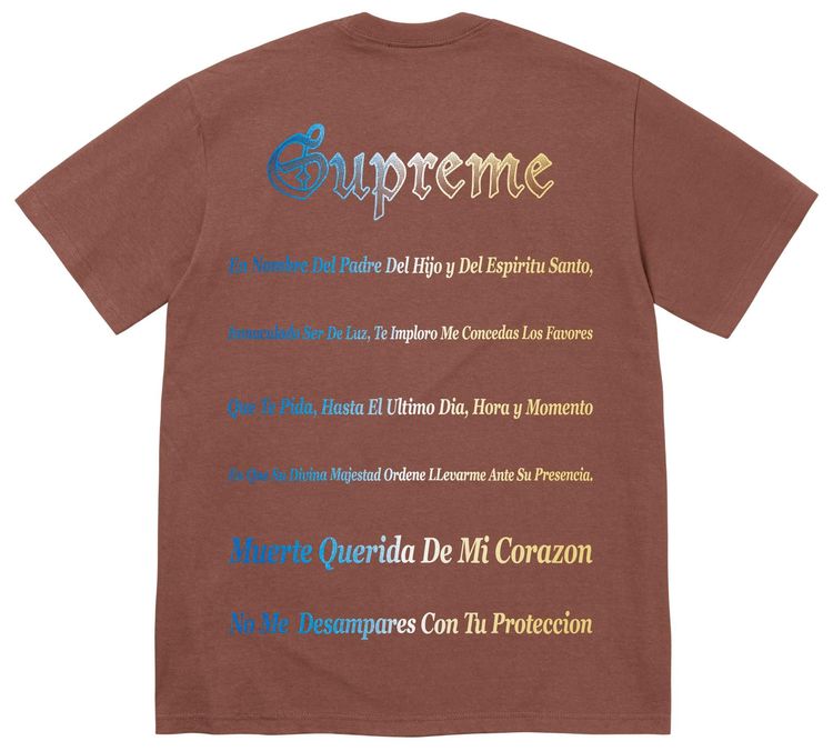 Supreme Grim Reaper Tee Brown