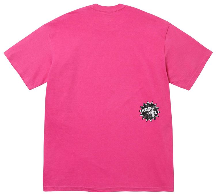 Supreme God Save Us Tee Fuchsia