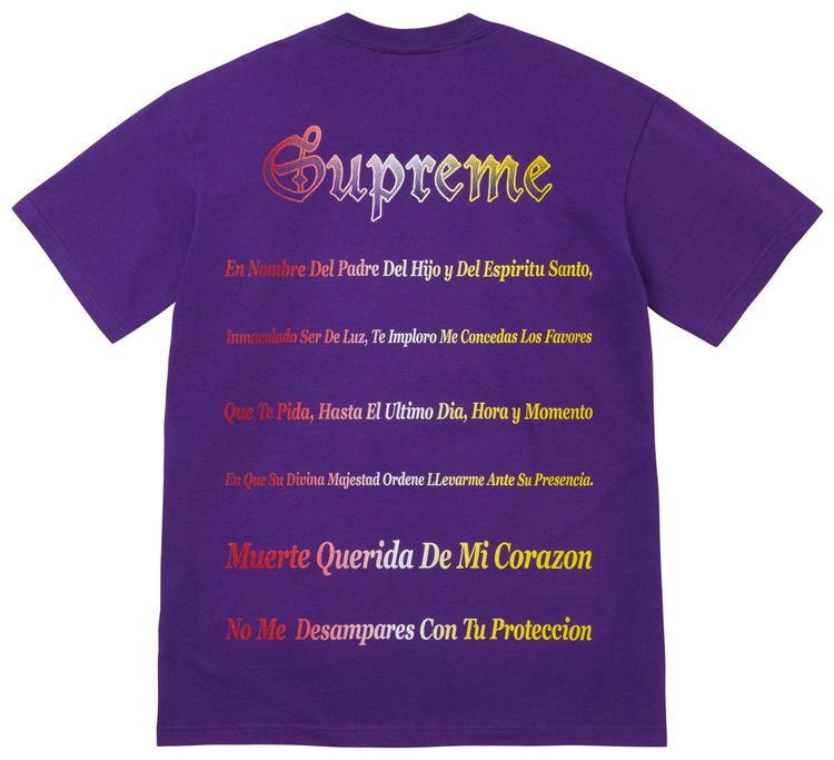 Supreme Grim Reaper Tee Purple
