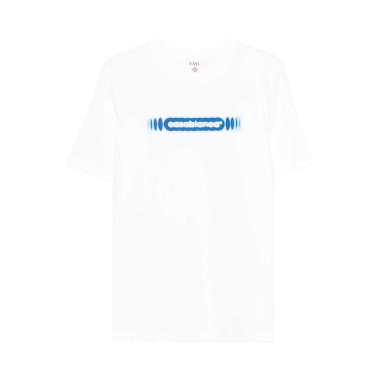 Casablanca Radiating Logo Classic T Shirt White