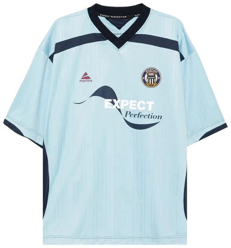 Martine Rose Football Top Blue Light