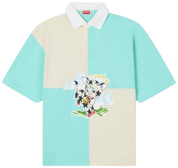 Kenzo Gots Cartoon Relax Polo Blue
