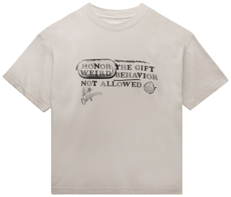 Honor The Gift Weird Behavior Short Sleeve Tee Taupe
