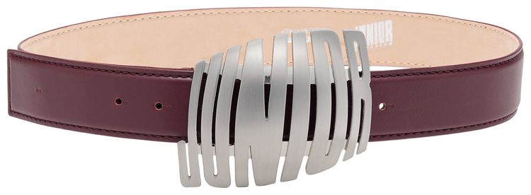 Jean Paul Gaultier Egular Belt Junior Buckle Burgundy