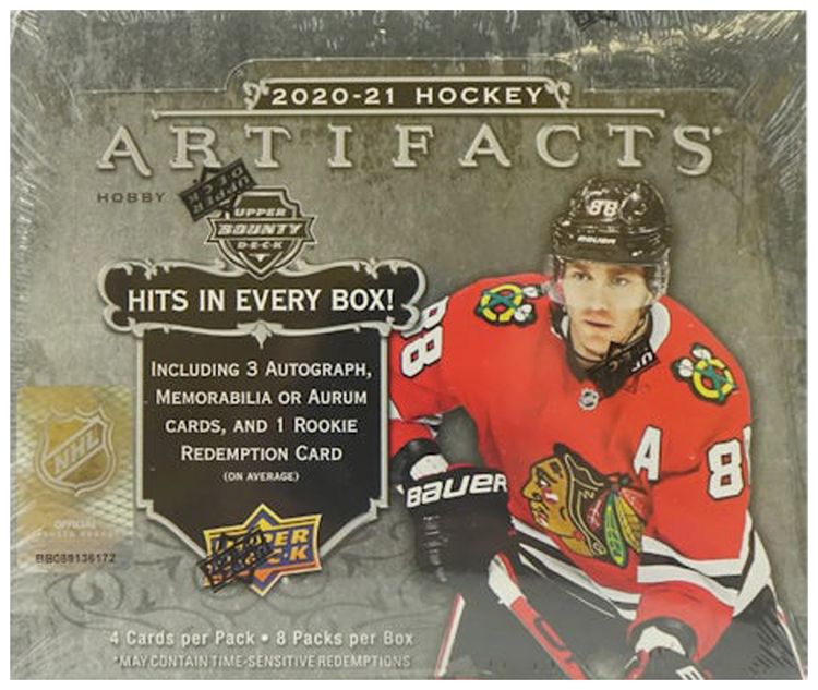 2020 21 Upper Deck Artifacts Hockey Hobby Box