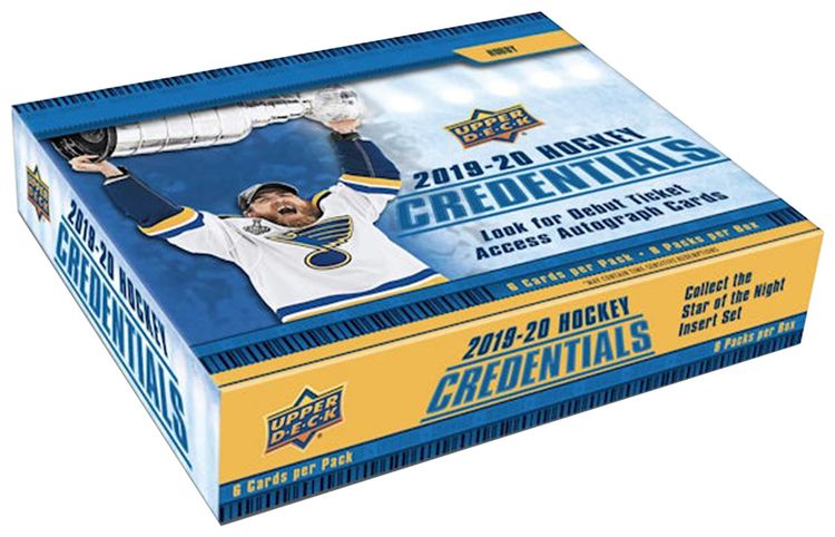 2019 20 Upper Deck Credentials Hockey Hobby Box