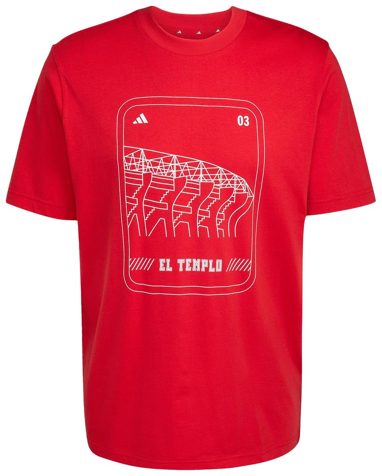 Adidas Mexico Dna T Shirt Better Scarlet