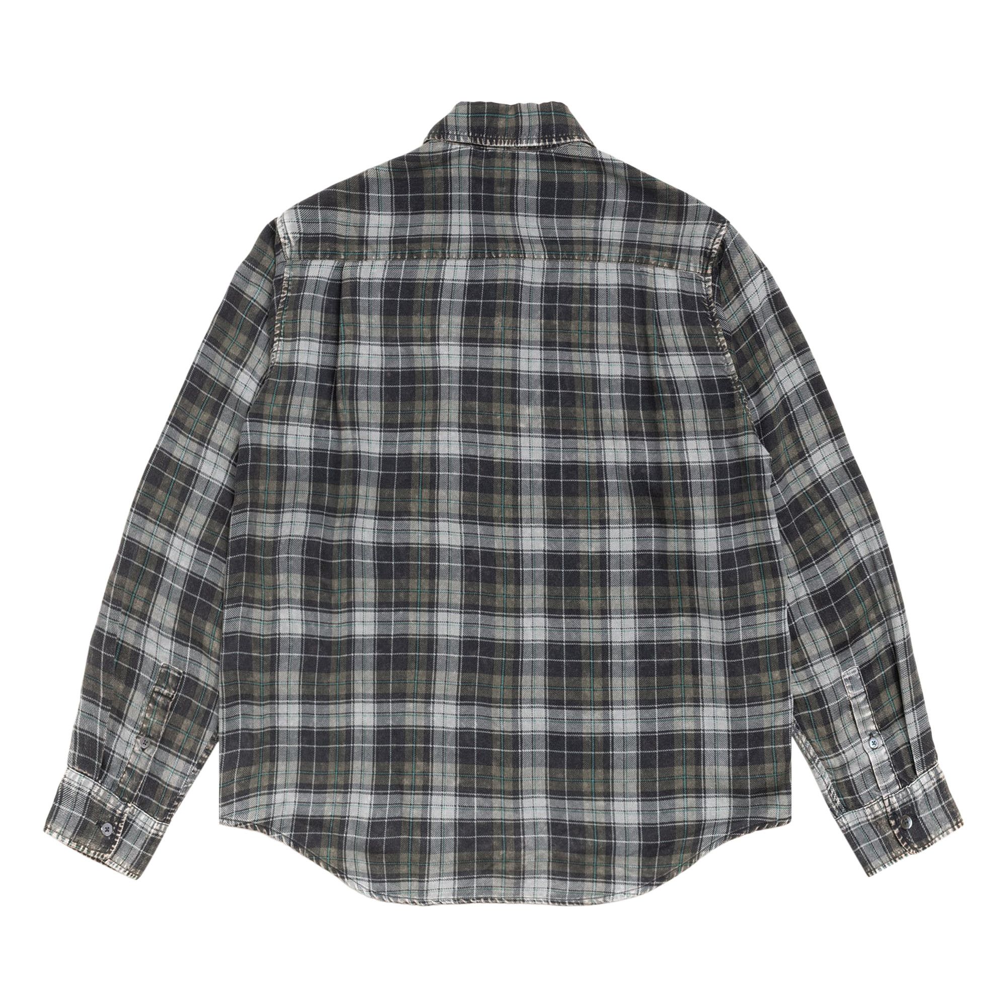 Buy Stussy Matthew Plaid Shirt 'Charcoal' - 1110369 CHAR | GOAT