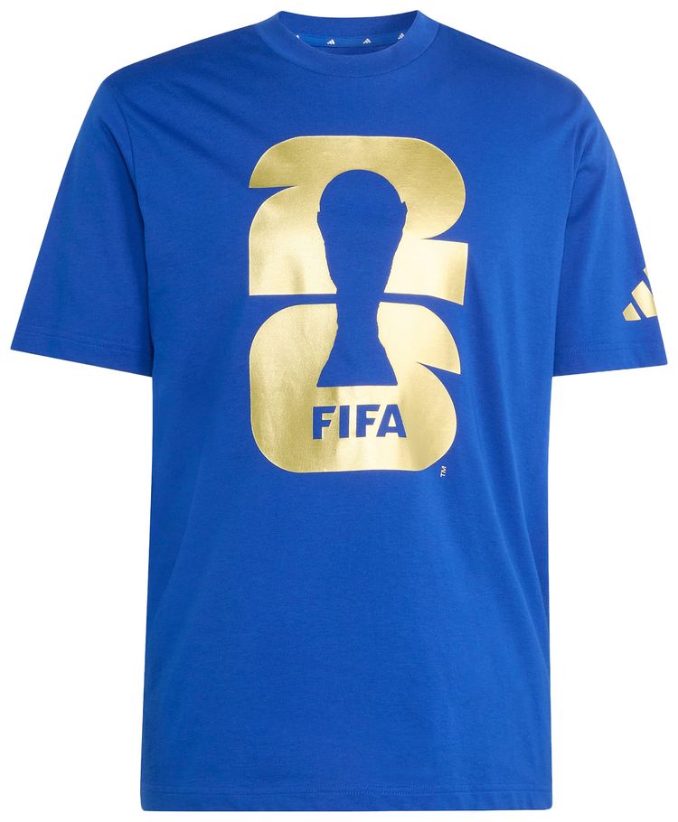 Adidas FIFA World Cup 26 Official Emblem T Shirt Royal Blue