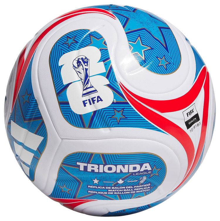 Adidas FIFA World Cup 26 Trionda Usa League Ball White  Royal Blue  Solar Blue  Vivid Red