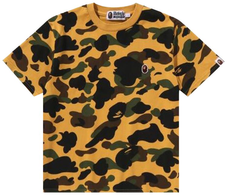 BAPE 1st Camo Cropped Tee Yellow