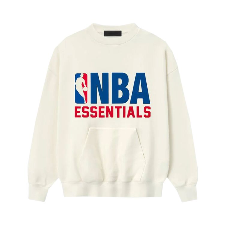 Fear of God Essentials x NBA Sports Fit Crewneck Cream