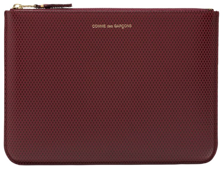 Comme des Garcons Luxury Pouch Wallet Burgundy