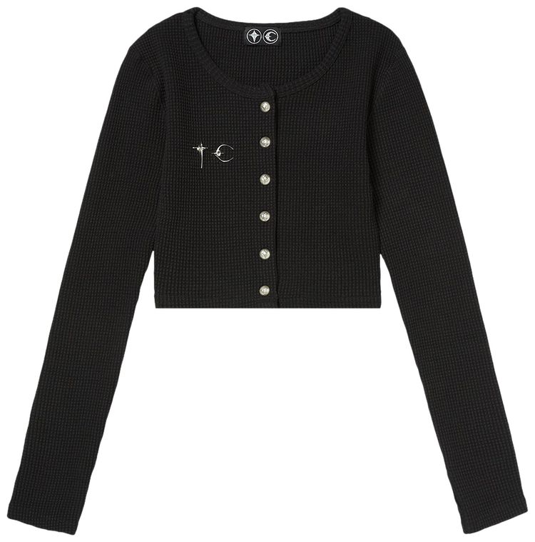 Thug Club Cardigan Top Black