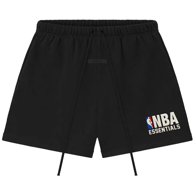 Buy Fear of God Essentials x NBA Classic Fit Sweat Shorts 'Black' - 160NB252001F | GOAT