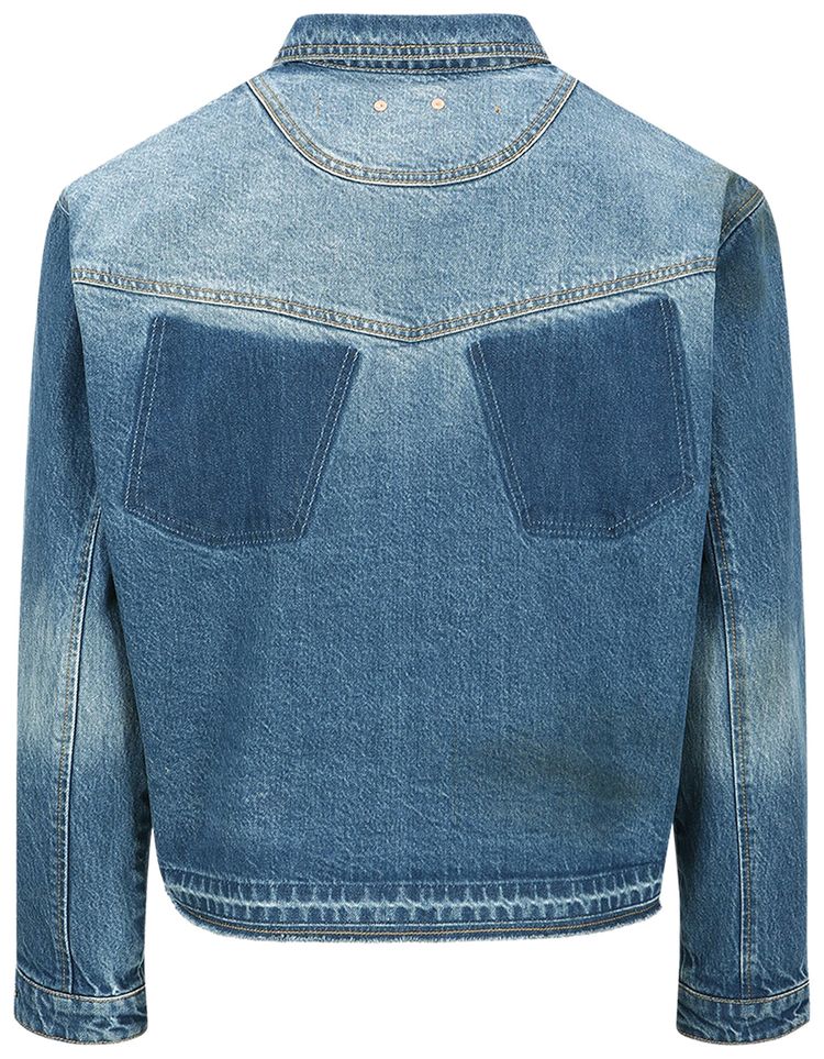 Andersson Bell Rodeo Motorcycle Denim Jacket Blue