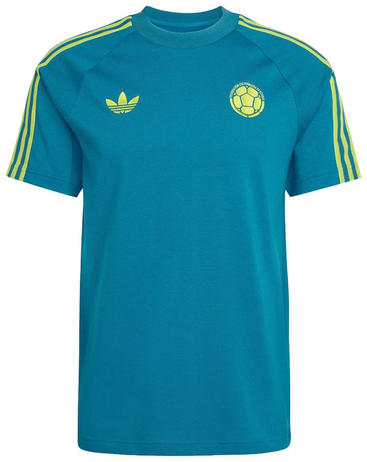 Adidas Colombia Originals T Shirt Mystery Petrol