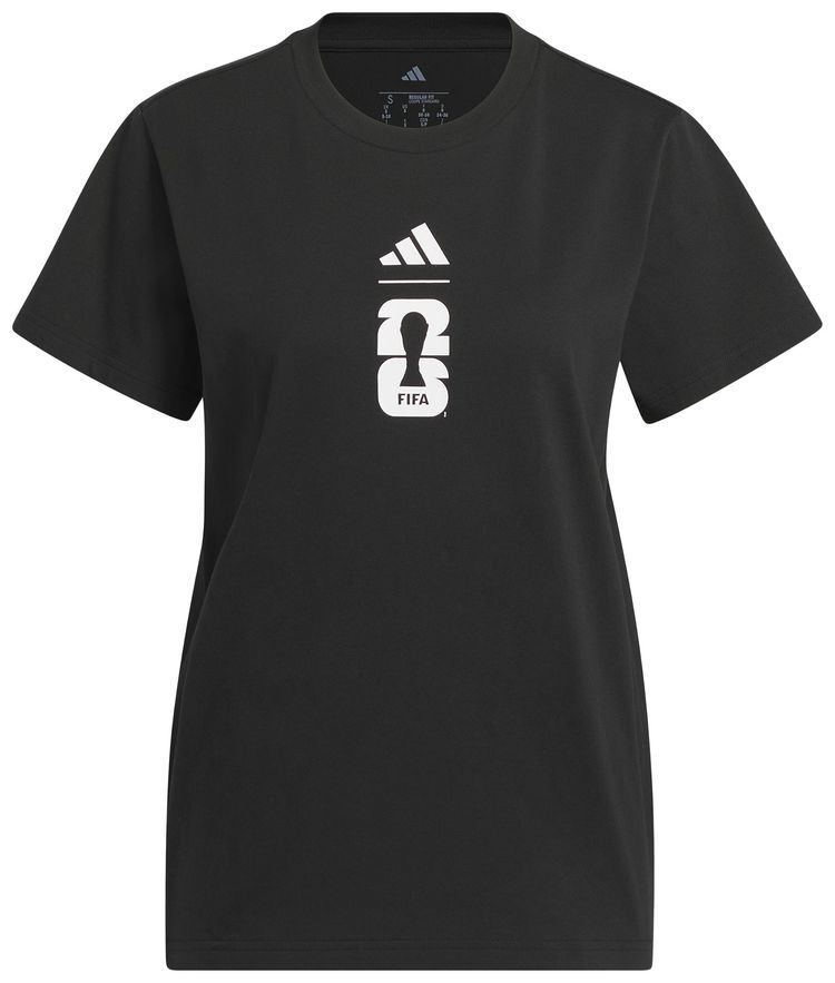 Adidas FIFA World Cup 26 Match Ball Graphic T Shirt Black