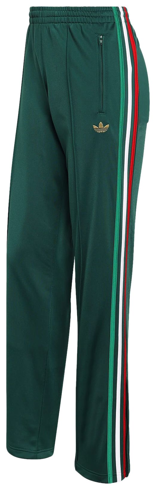 Adidas Originals Firebid Classic Track Pants Team Dark Green  Bold Green  White  Better Scarlet