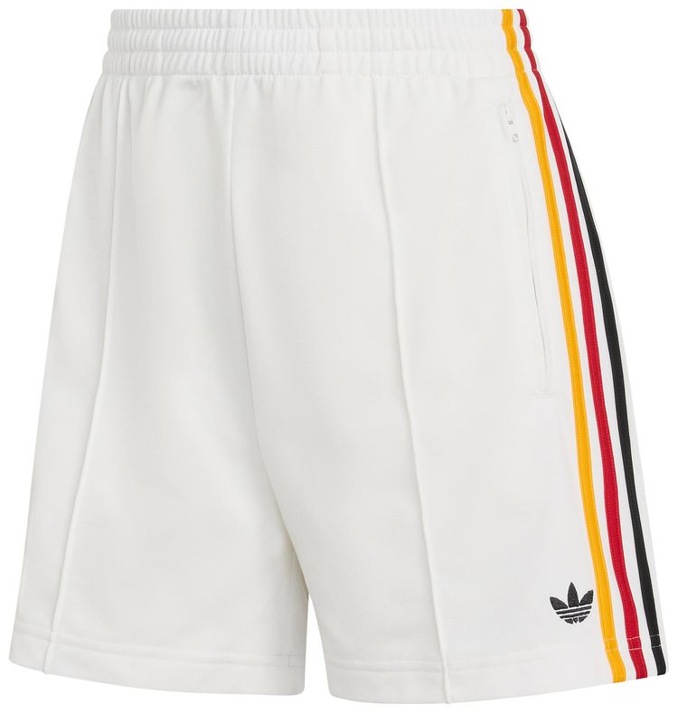 Adidas Originals Firebird Classic Shorts Cloud WhiteCollegiate GoldTeam Power RedBlack