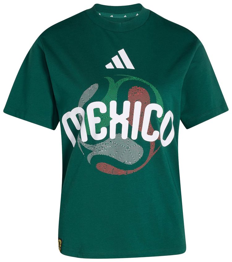 Adidas FIFA World Cup 26 Mexico T Shirt Team Dark Green