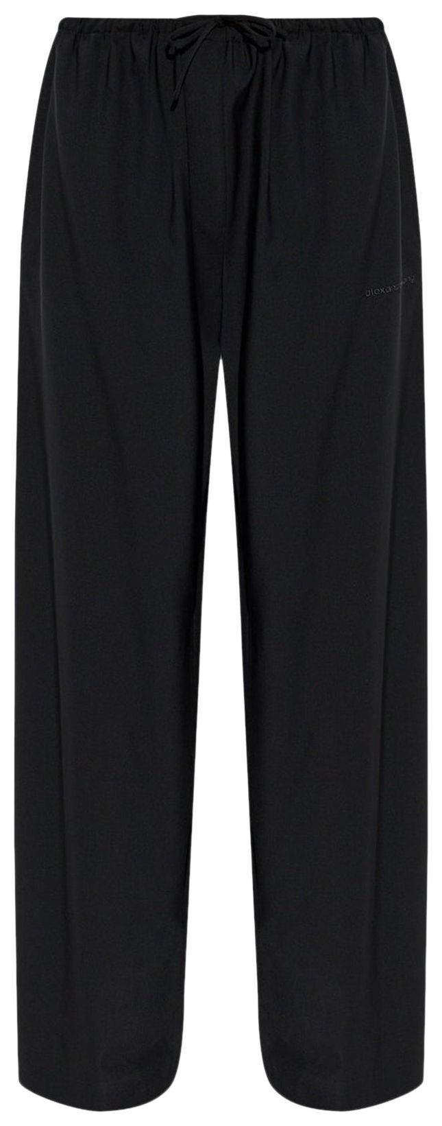 Alexander Wang Mid Rise Trackpants With Elasticated Waistband Black