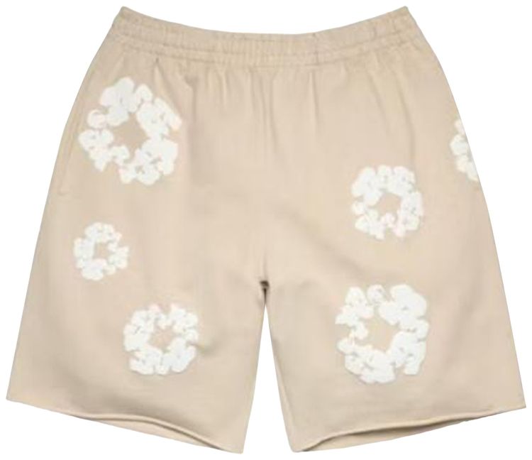 Denim Tears Cotton Wreath Sweatshorts Cream