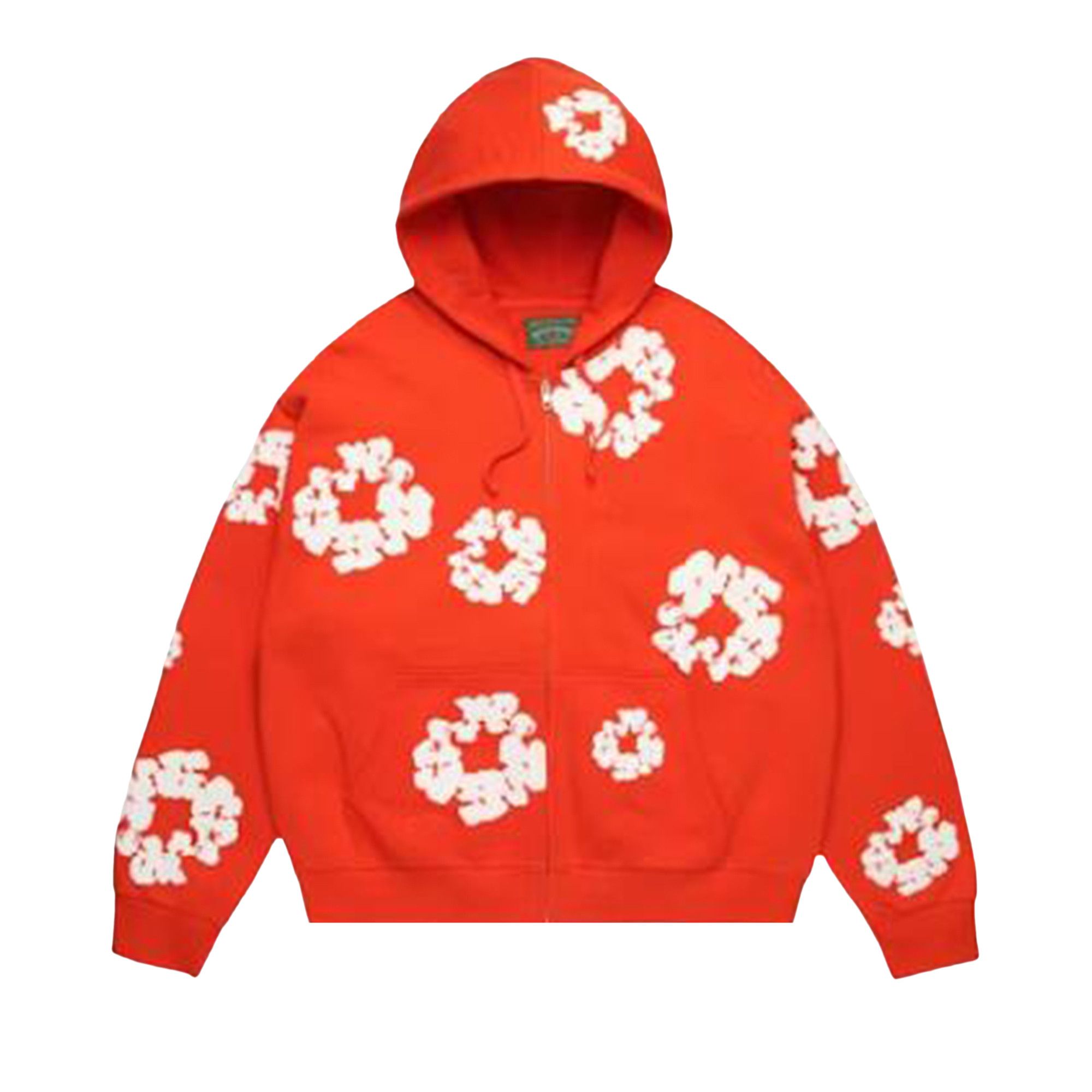 Buy Denim Tears Cotton Wreath Zip Hoodie 'Dark Orange