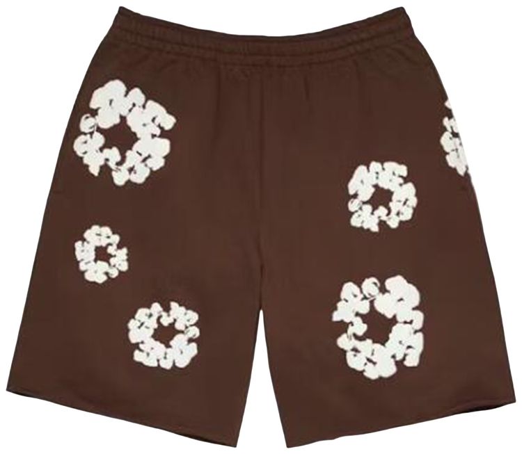 Denim Tears Cotton Wreath Sweatshorts Dark Brown