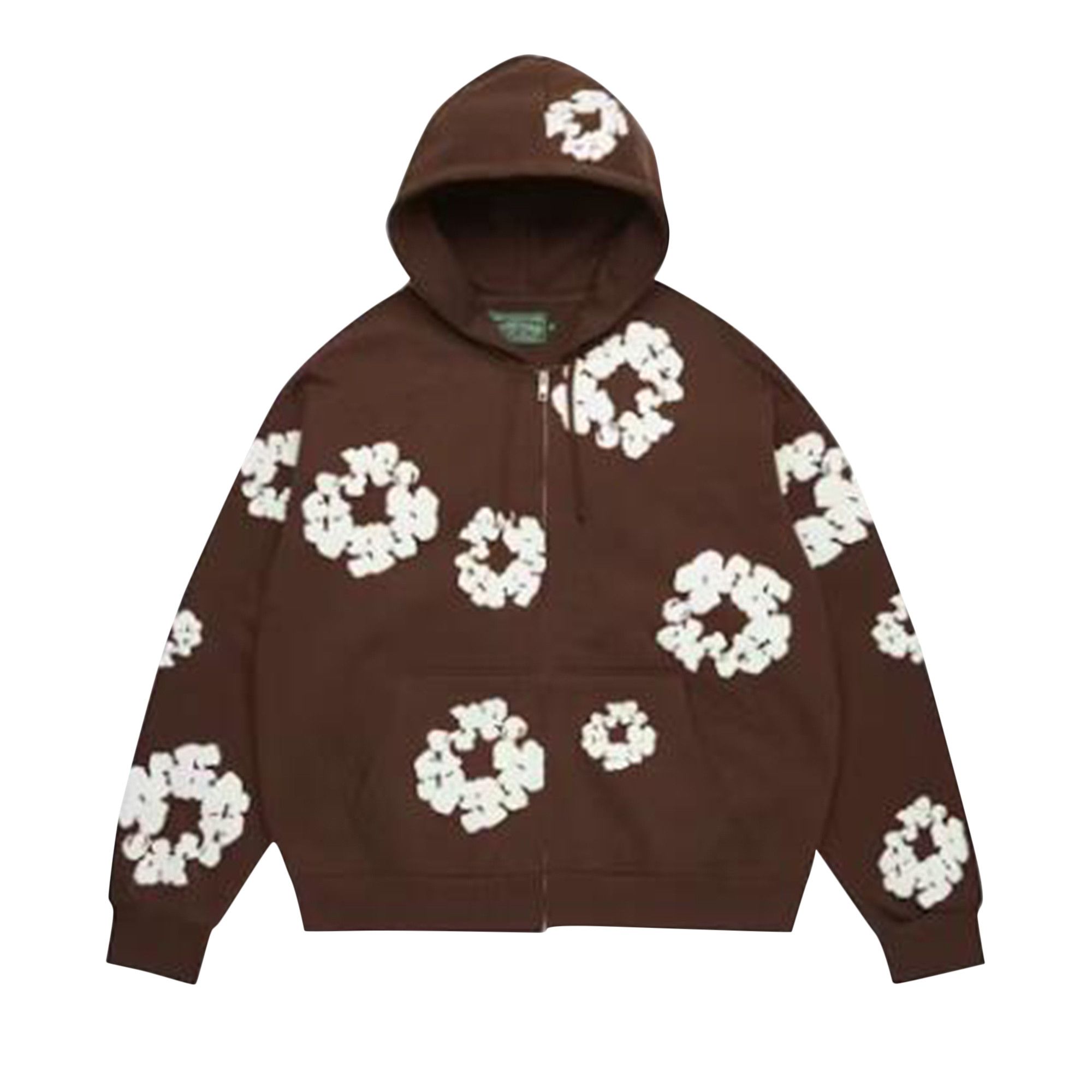 Buy Denim Tears Cotton Wreath Zip Hoodie 'Dark Brown