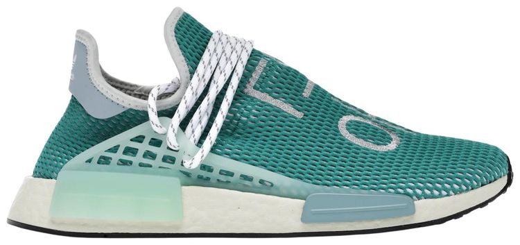 Pharrell x adidas NMD Hu Glory Grey Dash Green Sample