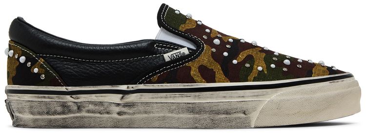 Vans Premium Classic Slip On Pearlized Pack Camo Black