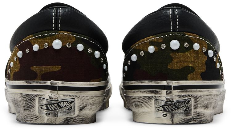 Vans Premium Classic Slip On Pearlized Pack Camo Black