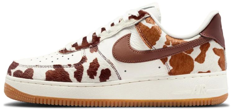 Nike Wmns Air Force 1 Low Cow Print Brown