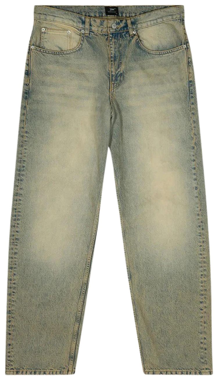 Patta Dirty Whiskers Denim Pants Sandwashed Light Blue Denim