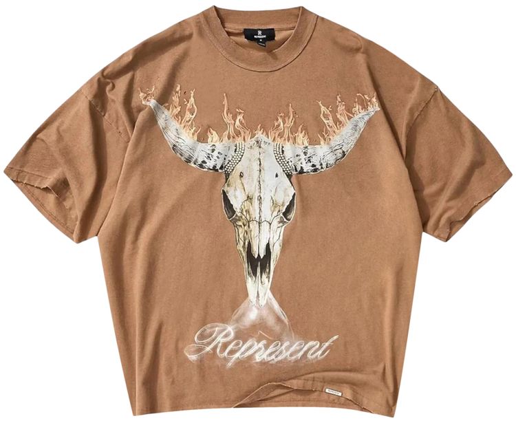 Represent Clo British Cowboys T Shirt Dusty Brown