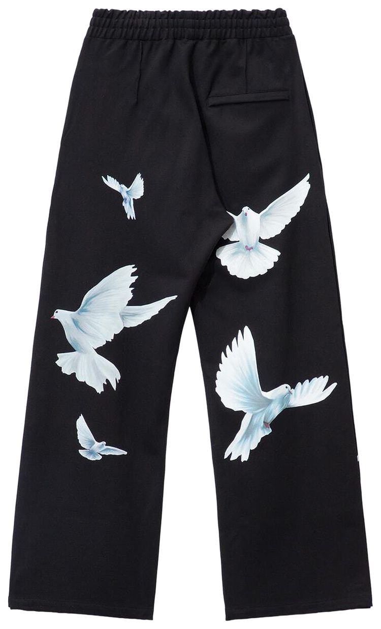 3PARADIS Freedom Doves Relaxed Fit Trackpants Black