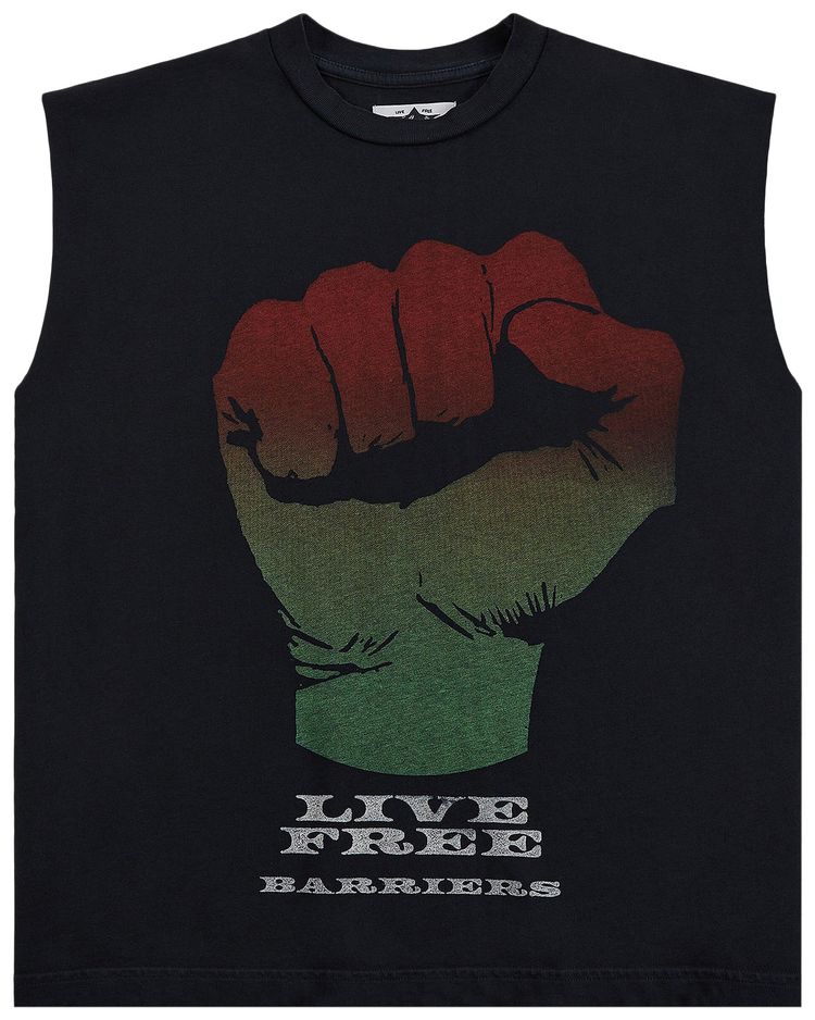 Barriers Fist Sleeveless Tee Black