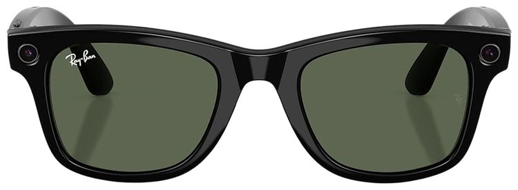 Ray Ban Meta Wayfarer Shiny BlackGreen
