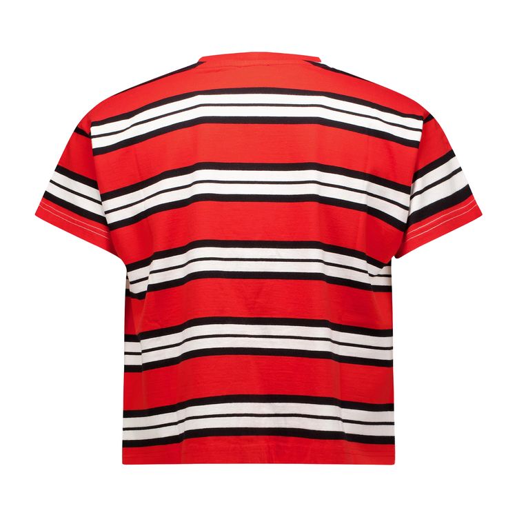 Charles Jeffrey Loverboy Bum Reveal Tee WhiteRed Stripe