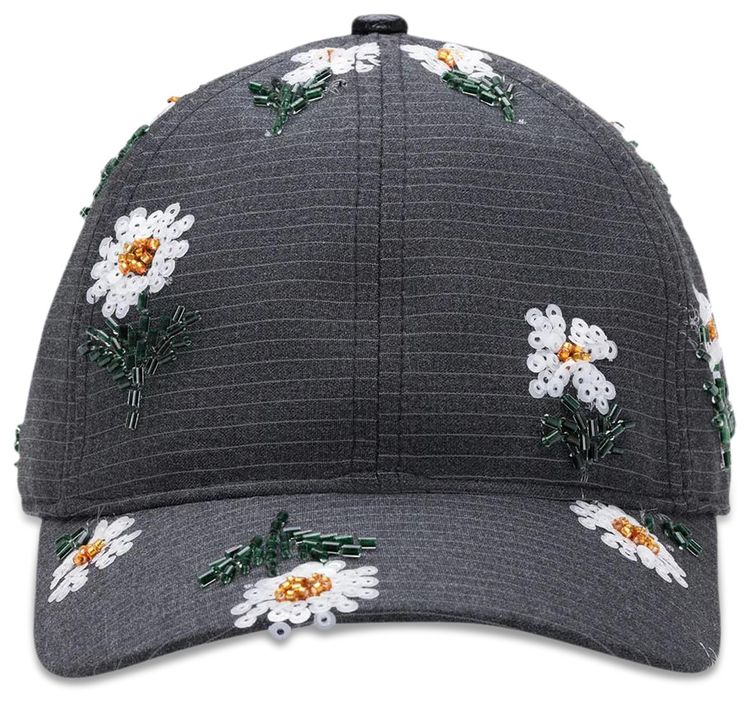 Honor The Gift Beaded Flower Hat Black