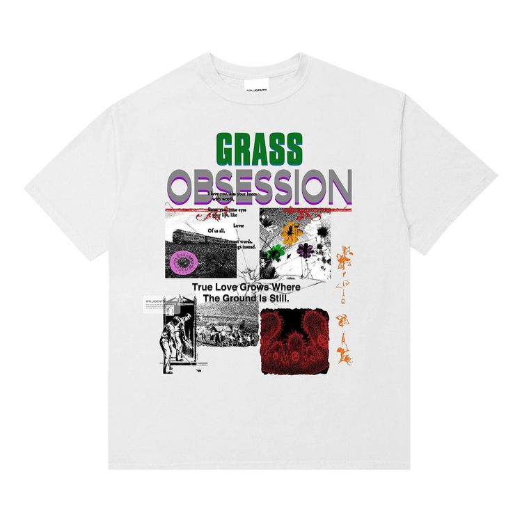 Students Grass Obsession Tee White