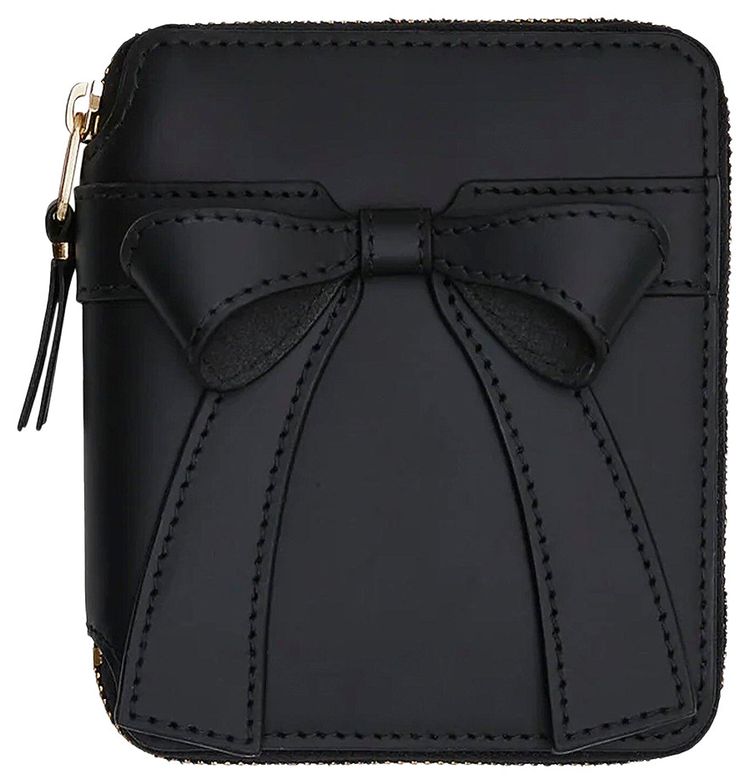Comme des Garcons PLAY Big Bow Zip Wallet Black