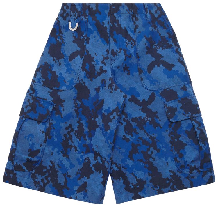 3PARADIS Jacquard Dove Camo Cargo Shorts Jacquard Blue Camo