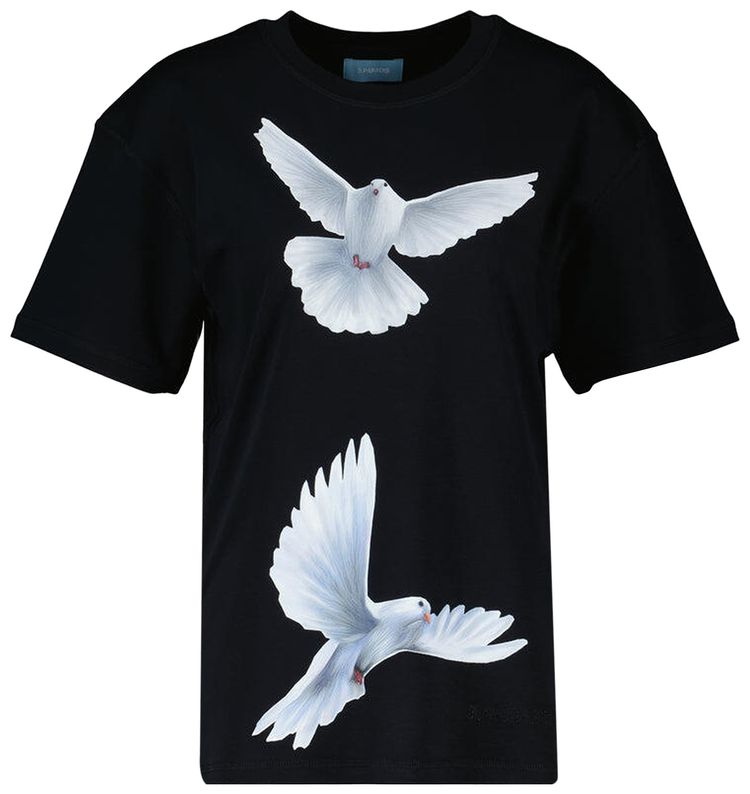 3PARADIS Freedom Doves Tee Jersey Black