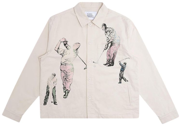 Students Chart Chore Jacket Off White